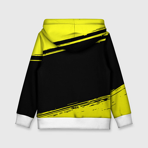 Детская толстовка Borussia жёлтые полосы / 3D-Белый – фото 2