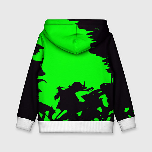 Детская толстовка Portal черный дым / 3D-Белый – фото 2