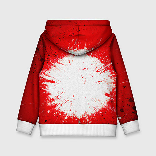 Детская толстовка Воздушная гимнастка на красном / 3D-Белый – фото 2