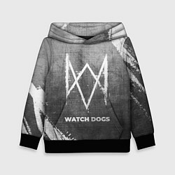 Толстовка-худи детская Watch Dogs - grey gradient, цвет: 3D-черный