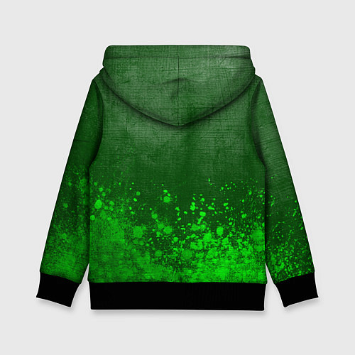 Детская толстовка Zelda - green gradient посередине / 3D-Черный – фото 2