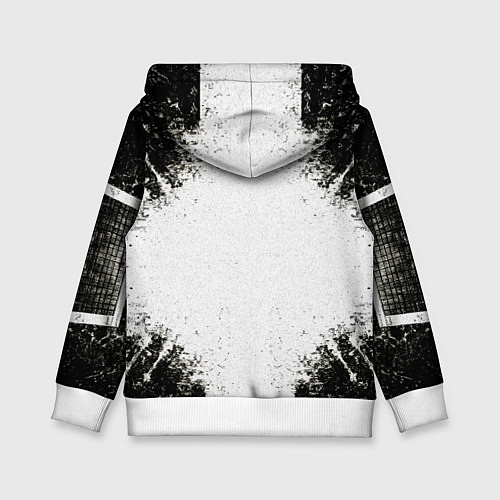Детская толстовка Теннисная ракетка в черно-белом / 3D-Белый – фото 2