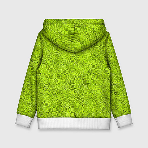 Детская толстовка Салатовый текстурированный / 3D-Белый – фото 2