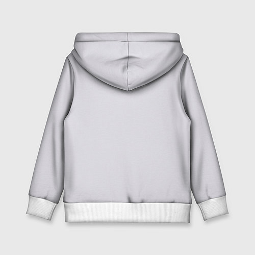 Детская толстовка Белая крыса: я булочка на английском / 3D-Белый – фото 2