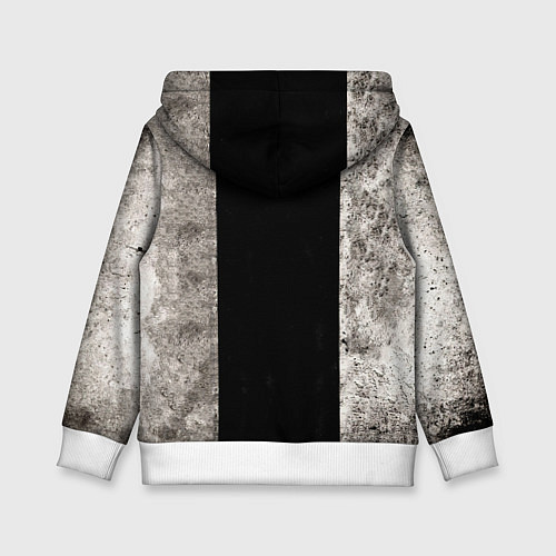 Детская толстовка Стритбольный мяч в чб / 3D-Белый – фото 2