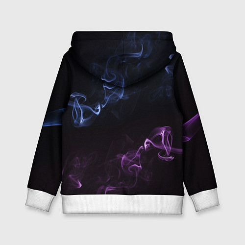 Детская толстовка Color black blue pink / 3D-Белый – фото 2