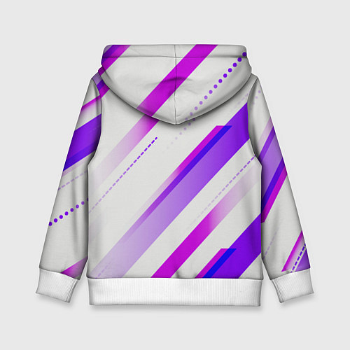 Детская толстовка Color white pink / 3D-Белый – фото 2