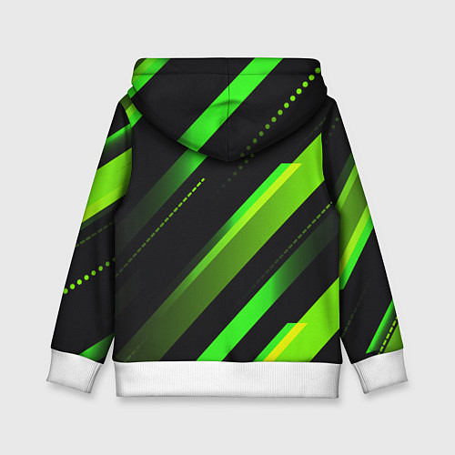 Детская толстовка Color black green / 3D-Белый – фото 2