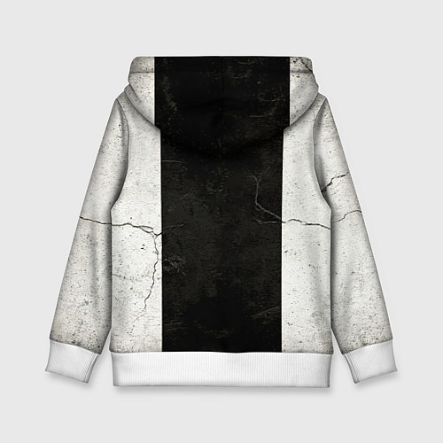 Детская толстовка Triathlon на черно - белом / 3D-Белый – фото 2