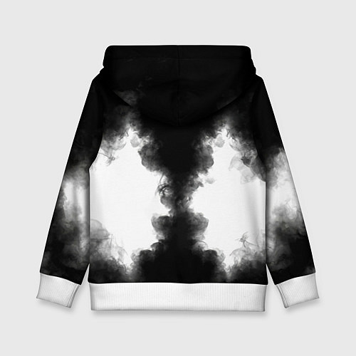 Детская толстовка Сабля в черном дыму / 3D-Белый – фото 2