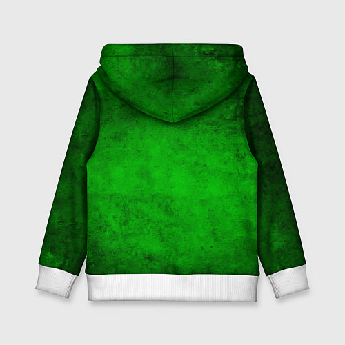 Детская толстовка Сабля на зеленом / 3D-Белый – фото 2