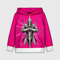 Детская толстовка Фехтование на саблях в розовом