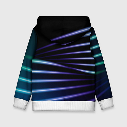 Детская толстовка Color black blue / 3D-Белый – фото 2