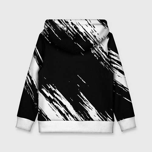 Детская толстовка Juventus штрихи красок / 3D-Белый – фото 2
