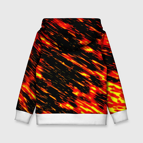 Детская толстовка Liverpool огненные краски / 3D-Белый – фото 2