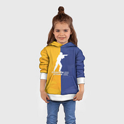 Толстовка-худи детская Cs 2, цвет: 3D-белый — фото 2