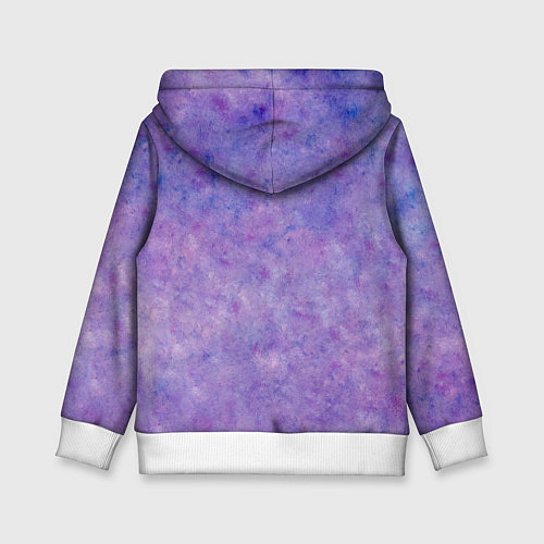 Детская толстовка Фиолетовый свет фонаря / 3D-Белый – фото 2