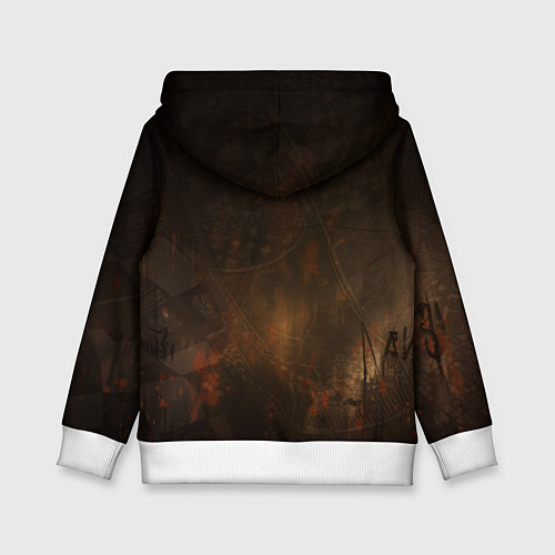 Детская толстовка Кролик в хоккейной маске / 3D-Белый – фото 2