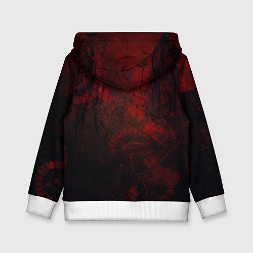 Детская толстовка Слон в балахоне / 3D-Белый – фото 2