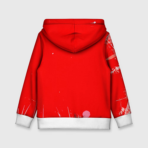 Детская толстовка Барабанщик на красном / 3D-Белый – фото 2