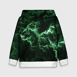 Детская толстовка Lightning green line