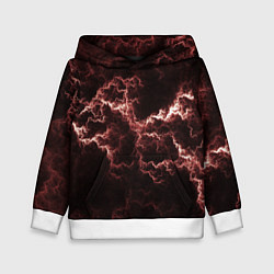 Толстовка-худи детская Lightning red, цвет: 3D-белый
