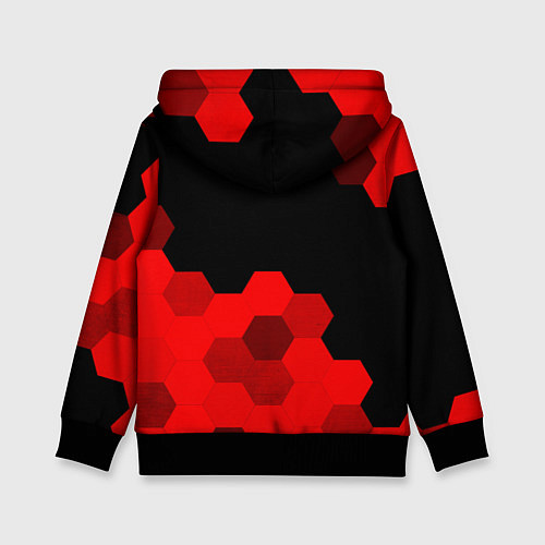 Детская толстовка Volkswagen - red gradient посередине / 3D-Черный – фото 2