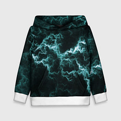 Детская толстовка Lightning light blue line