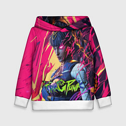 Толстовка-худи детская Fragpunk serket, цвет: 3D-белый