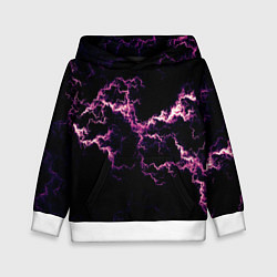 Детская толстовка Lightning pink glow
