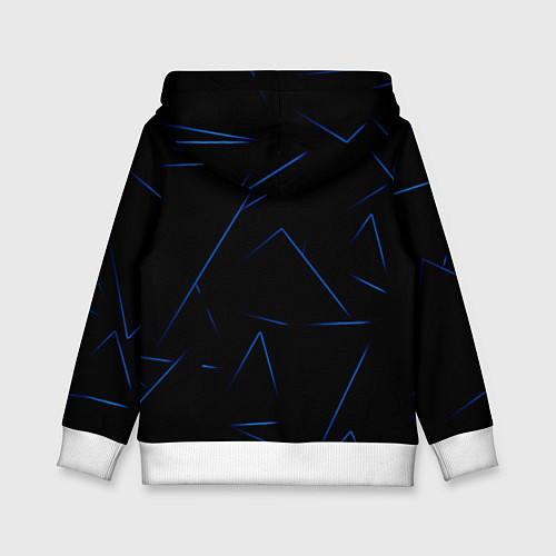 Детская толстовка Color blue line / 3D-Белый – фото 2