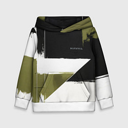 Толстовка-худи детская Haval логотип, цвет: 3D-белый