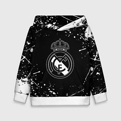 Детская толстовка Real Madrid белые краски