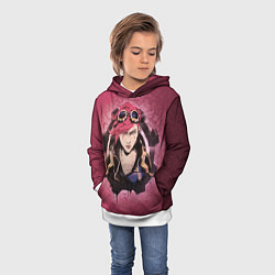 Толстовка-худи детская Вай Аркейн, цвет: 3D-белый — фото 2