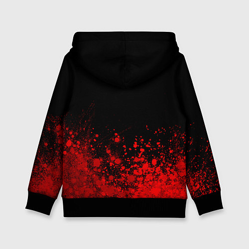 Детская толстовка Subaru - red gradient посередине / 3D-Черный – фото 2