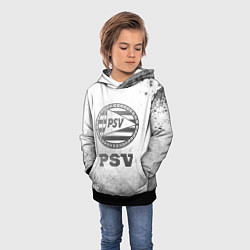 Толстовка-худи детская PSV - white gradient, цвет: 3D-черный — фото 2