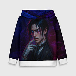 Толстовка-худи детская Себастьян Михаэлис реализм, цвет: 3D-белый