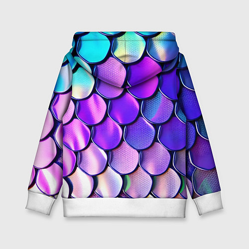 Детская толстовка Мазки краски с градиентом / 3D-Белый – фото 2