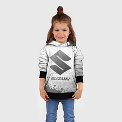 Толстовка-худи детская Suzuki - white gradient, цвет: 3D-черный — фото 2