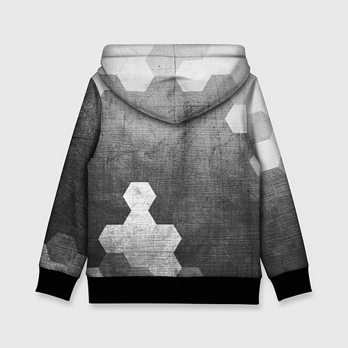 Детская толстовка Fiat - grey gradient вертикально / 3D-Черный – фото 2