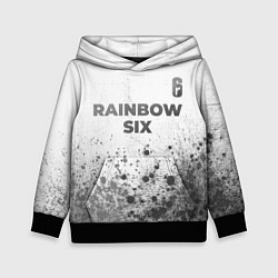 Толстовка-худи детская Rainbow Six - white gradient посередине, цвет: 3D-черный