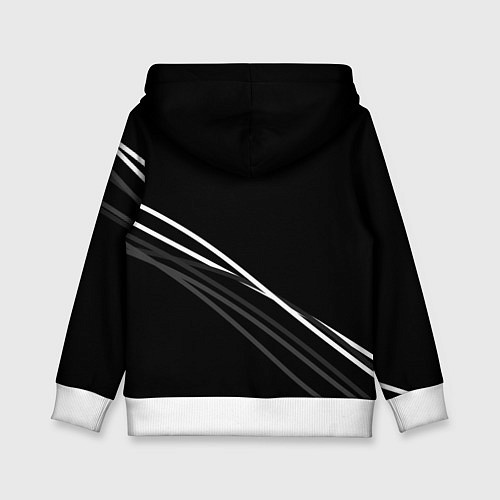 Детская толстовка Haval чёрный с полосами / 3D-Белый – фото 2