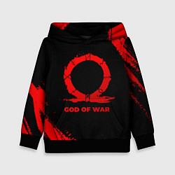 Толстовка-худи детская God of War - red gradient, цвет: 3D-черный