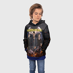 Толстовка-худи детская Supernatural - true hunters, цвет: 3D-синий — фото 2