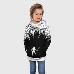 Толстовка-худи детская И один в поле воин, цвет: 3D-белый — фото 2