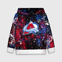 Толстовка-худи детская Colorado Avalanche NHL black, цвет: 3D-белый