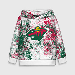 Толстовка-худи детская Minnesota Wild NHL white, цвет: 3D-белый