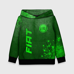 Толстовка-худи детская Fiat - green gradient вертикально, цвет: 3D-черный