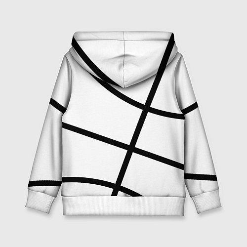 Детская толстовка Чикаго Буллз на белом фоне / 3D-Белый – фото 2