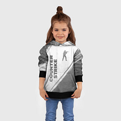 Толстовка-худи детская Counter Strike - white gradient вертикально, цвет: 3D-черный — фото 2
